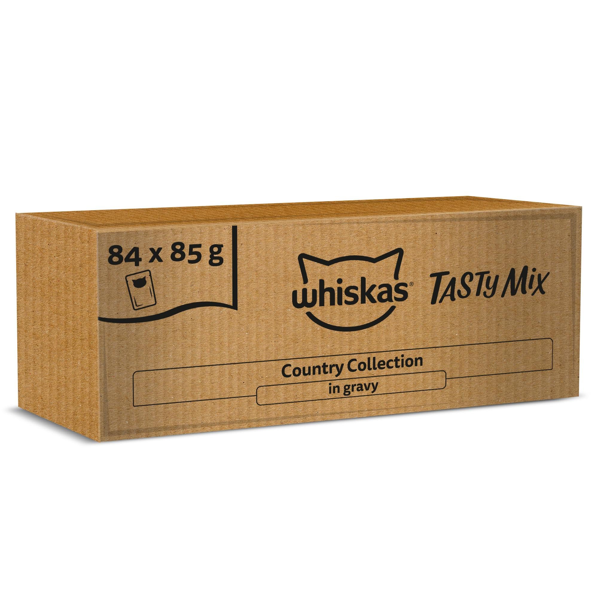 WHISKAS TASTY MIX Adult Wet Cat Food in Gravy 12x85g Chefs Choice (Pack of 4) — view 13