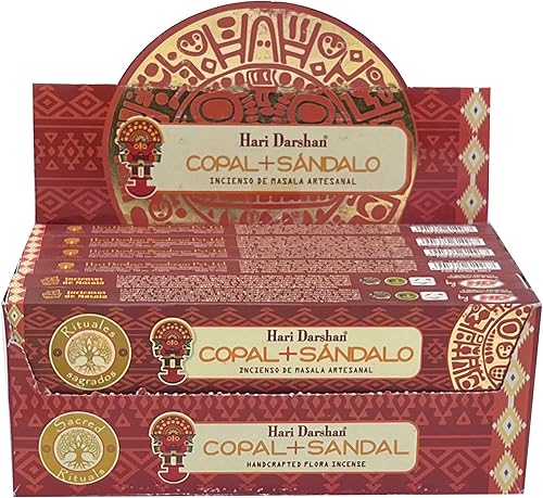 Miniatura 3 de Hari Darshan - Palitos de incienso hechos a mano de alta calidad 12 cajas x 15 palitos en total de 180 palitos sandalia de copalo