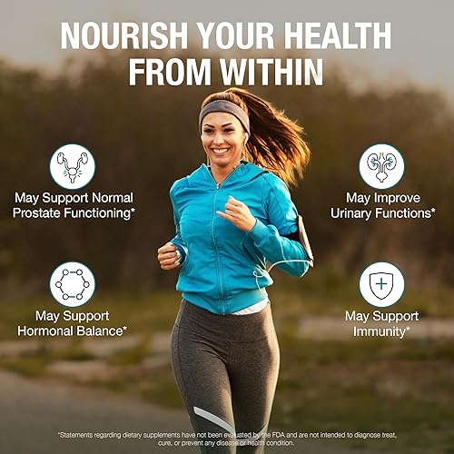 Miniatura 4 de Pure By Nature Suplemento de próstata para hombres, suplemento de salud de próstata beta sitosterol con zinc para apoyo del tracto urinario, alivia