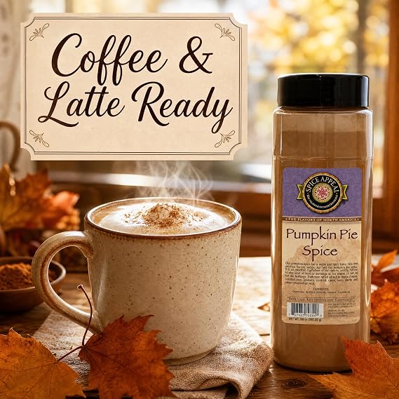 Spice Appeal Pumpkin Pie Spice Powder - 16 oz Seasoning | Gluten-Free, Vegan, Non-GMO, 5-Ingredient Blend, Cinnamon Ginger Nutmeg, Shaker Jar, Coffee and Latte Ready