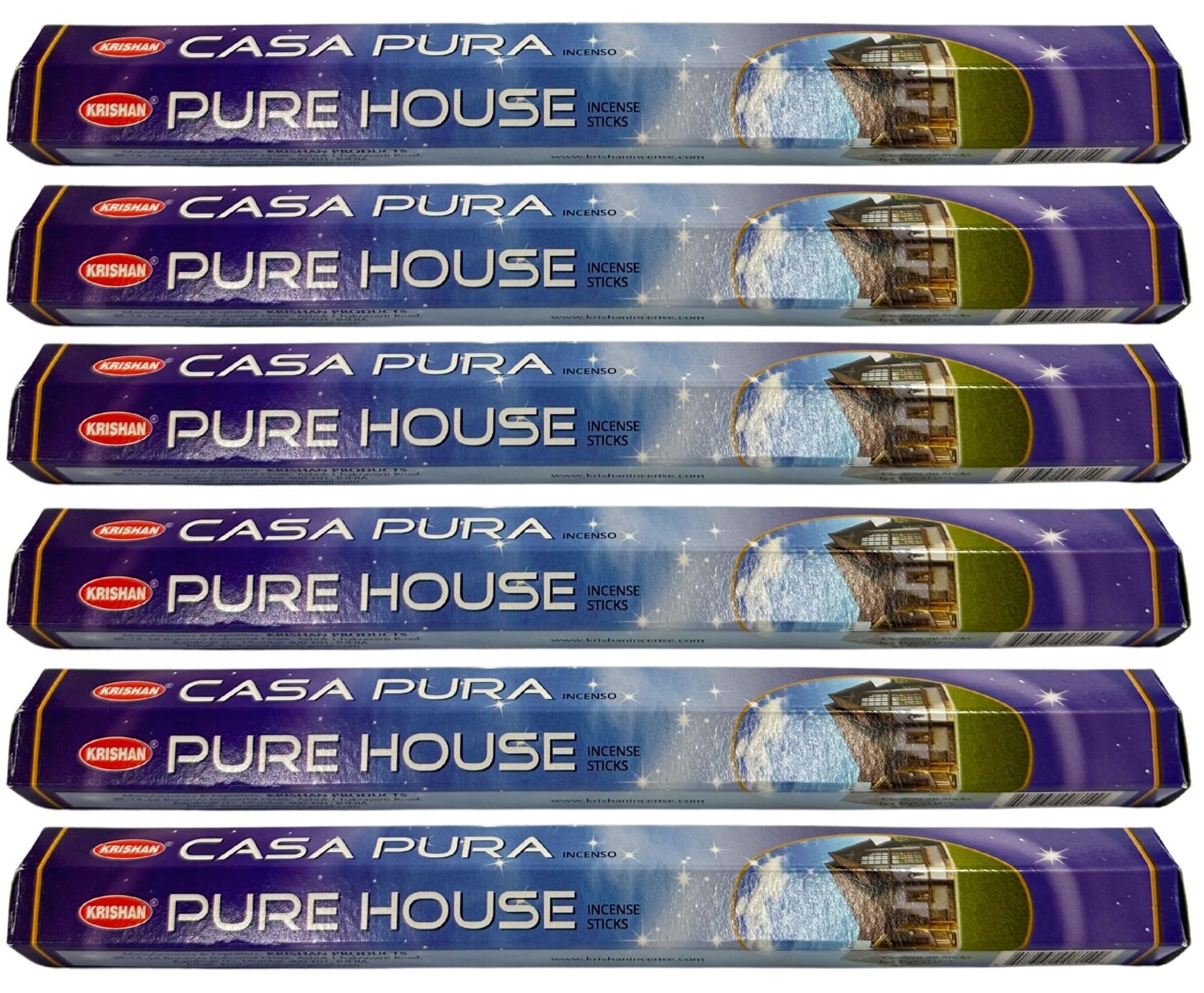Krishan Incense Stick Pure House Perfume Fragrance 120 Room Aroma Joss Sticks