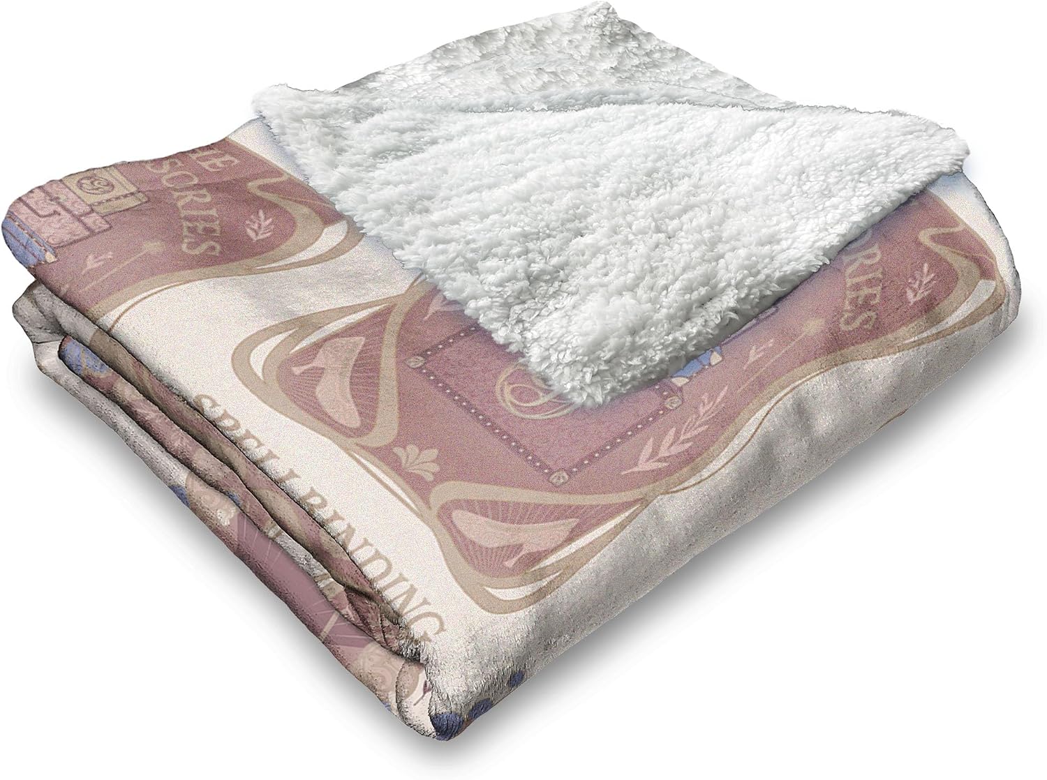 Northwest Wicked It's All About Silk Touch Sherpa Throw Blanket 50x60 inches