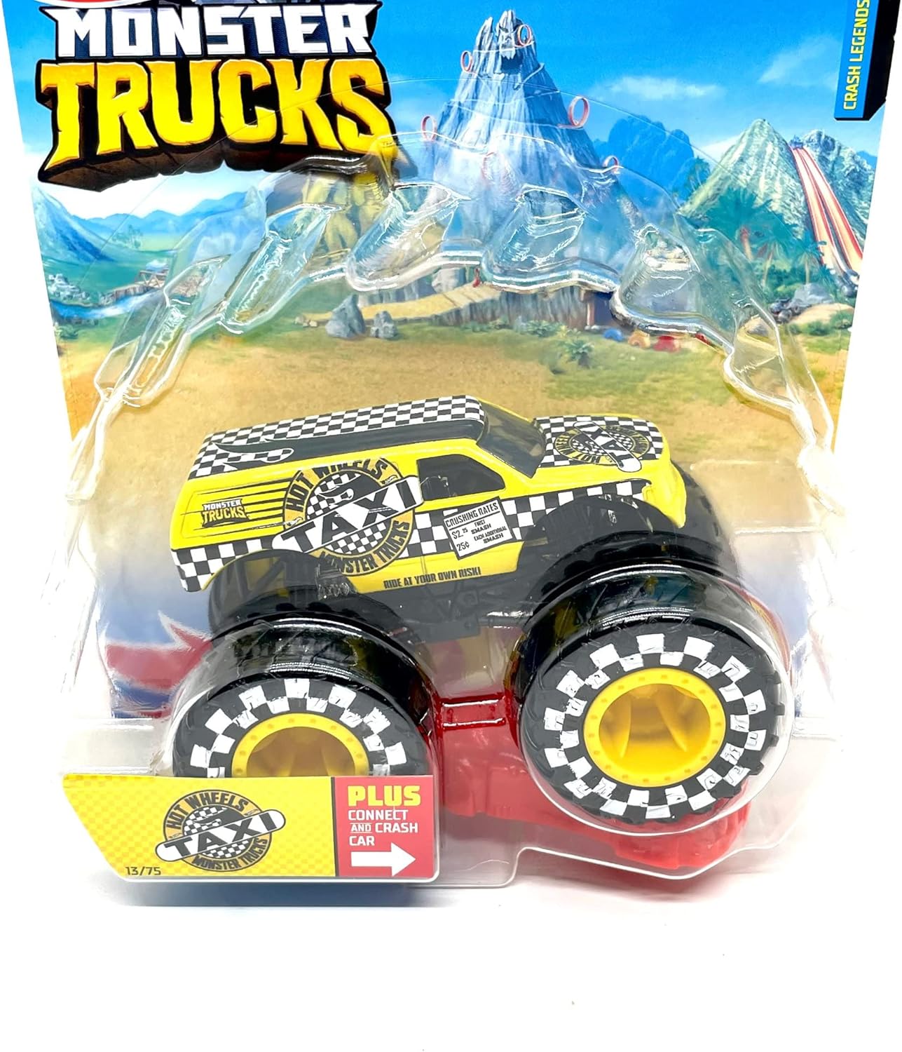 Hot Wheels HW Monster Trucks Taxi Crash Legends 1:64 Scale