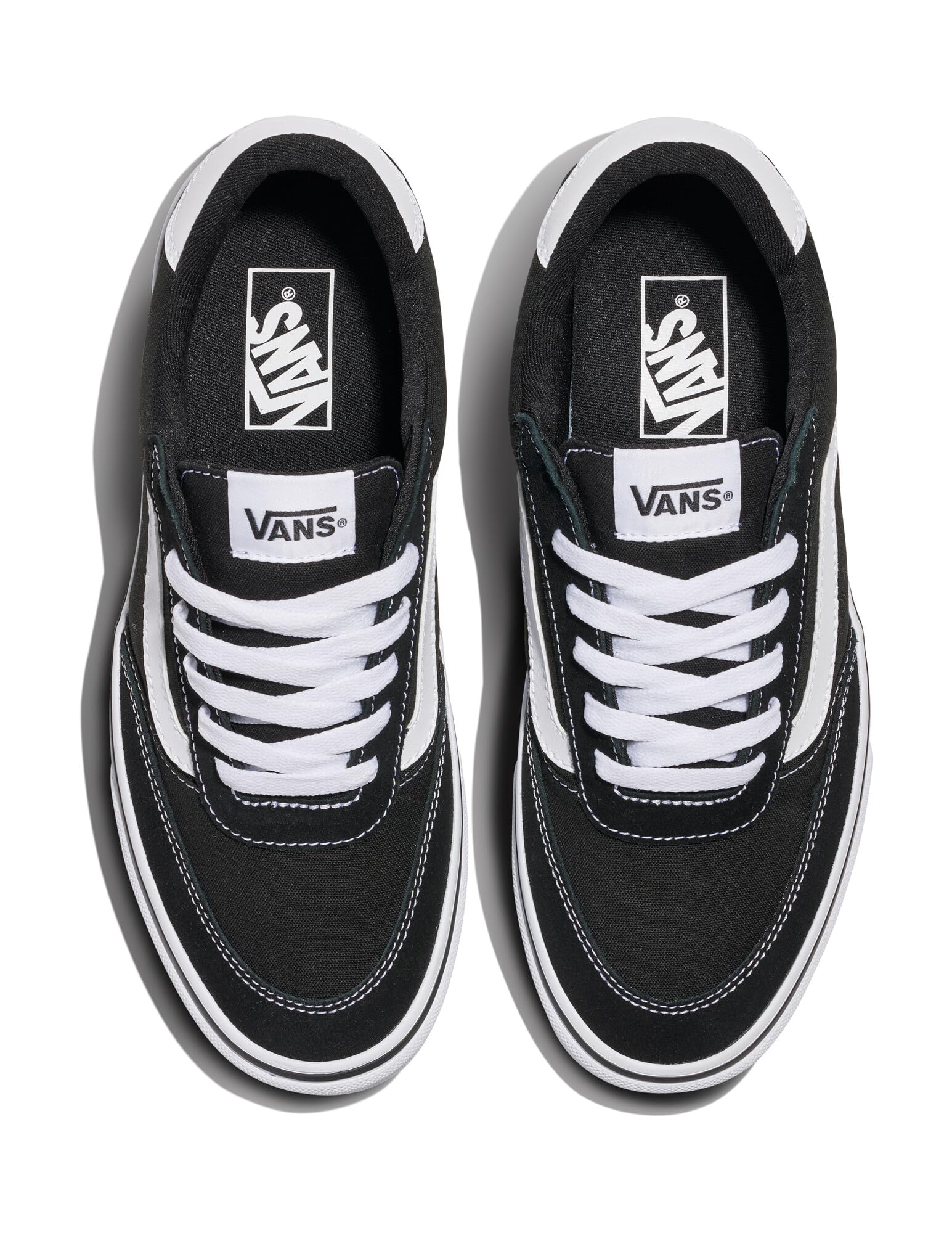 Vans Uomo Scarpe da Ginnastica in Tela Brooklyn, Black/Gum