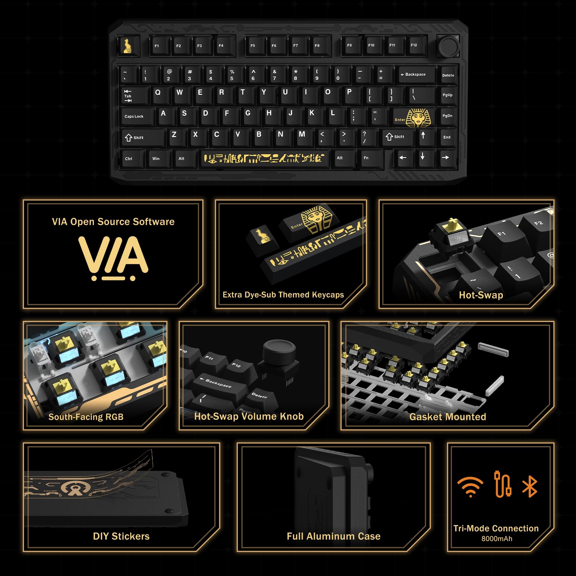 Womier ERA75 メカニカルキーボード Womier ERA75 75% Wireless Aluminum Keyboard – Womier Keyboard