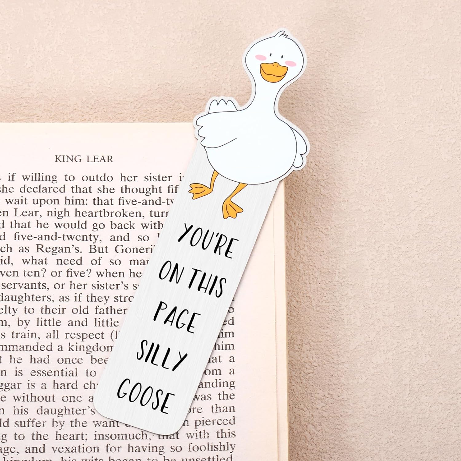 Silly Goose Valentines Gifts Bookmark for Girls Boys, Valentine's Day Gifts for Him Her Women Men, Book Accessories for Reading Lovers, Funny Gag Gift for Book Lovers Readers, Booktok Bookish Gift - Image 4
