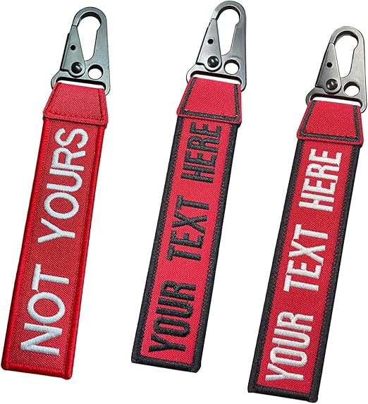 QJS PATCH Customized Keychain ,Personalized Key chain ,Key Ring Accessories for Motorcycles