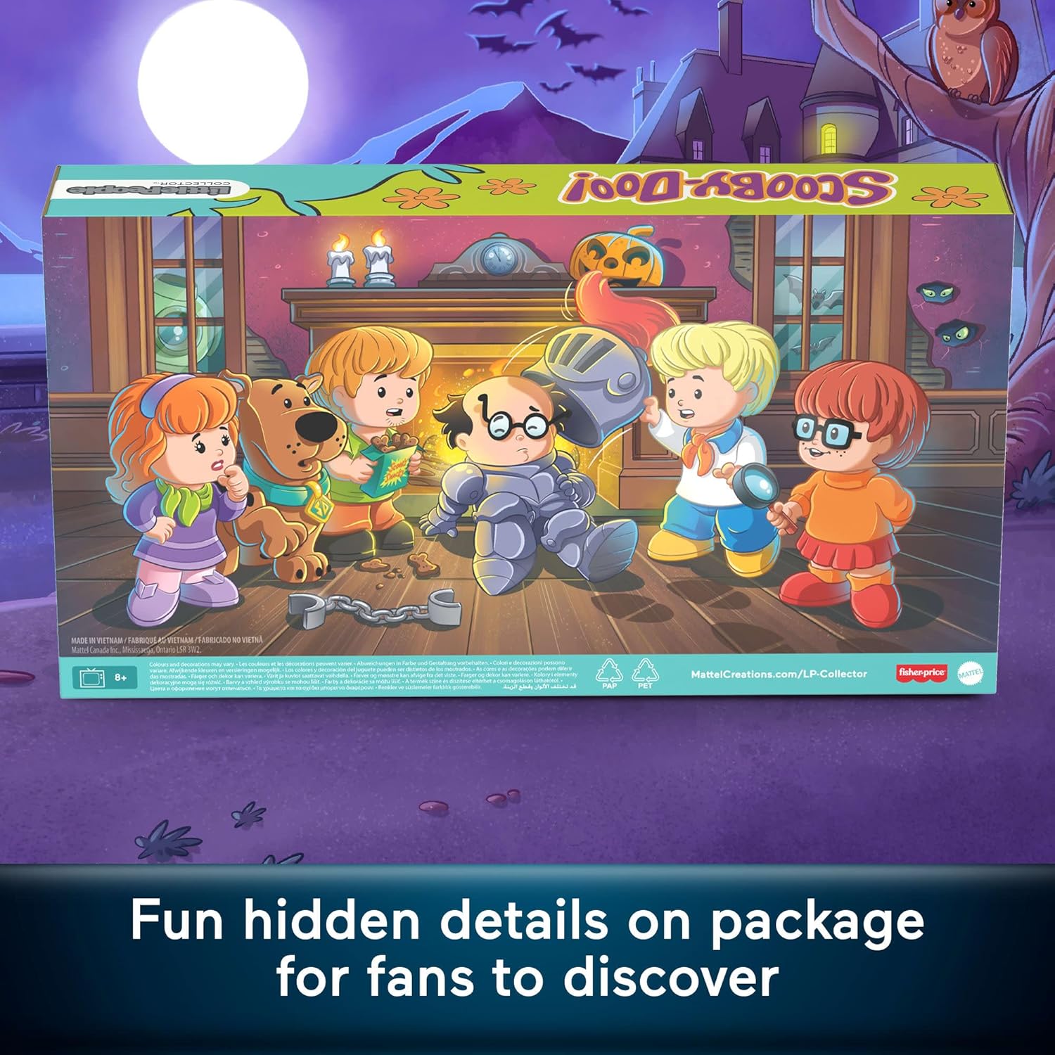 Little People Collector Scooby-Doo Cartoon TV Series Special Edition Set for Fans, 5 Figures in a Display Package - Image 4