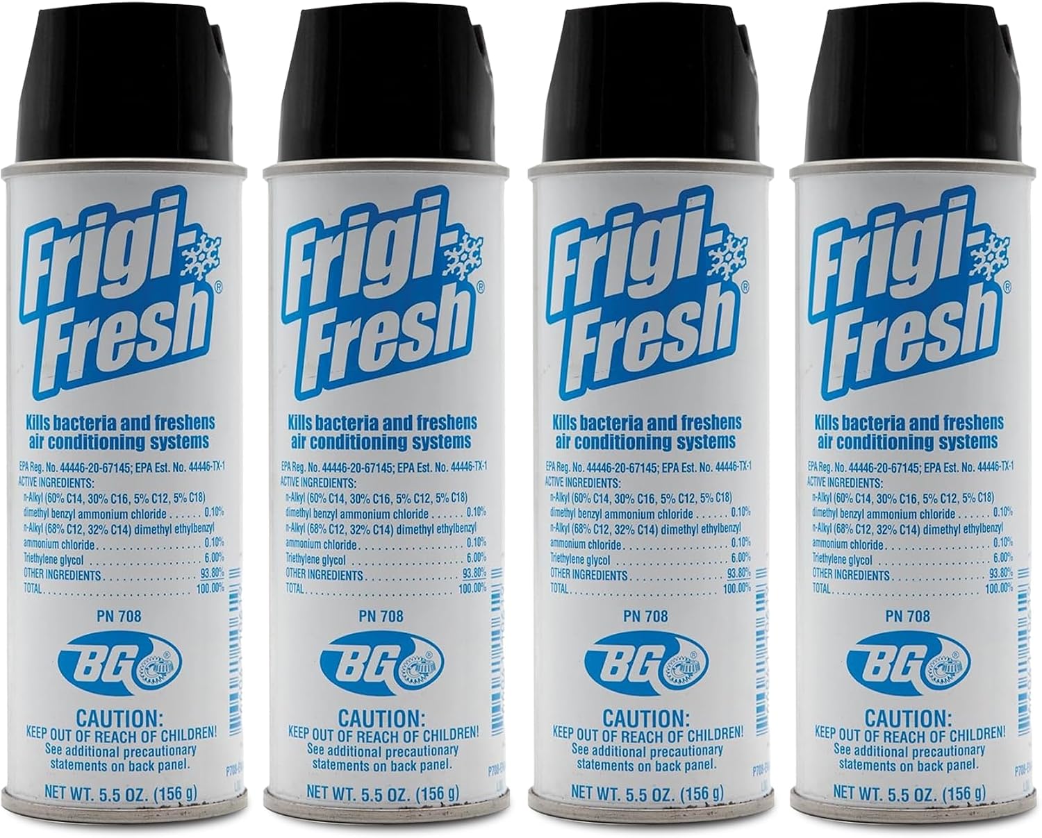 BG Frigi-Fresh 5.5 oz. (156g) (Pack of 4) With Motor God Key Chain