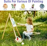 Colorful Ensemble de peinture en verre acrylique avec 6 Des pinceaux, 1 Palette, 12 Couleurs Peintures en verre pour verre de vin, Kit de peinture en émaillé acrylique imperméable pour créer des arts translucides sur porcelaine, Fenêtre & Céramique