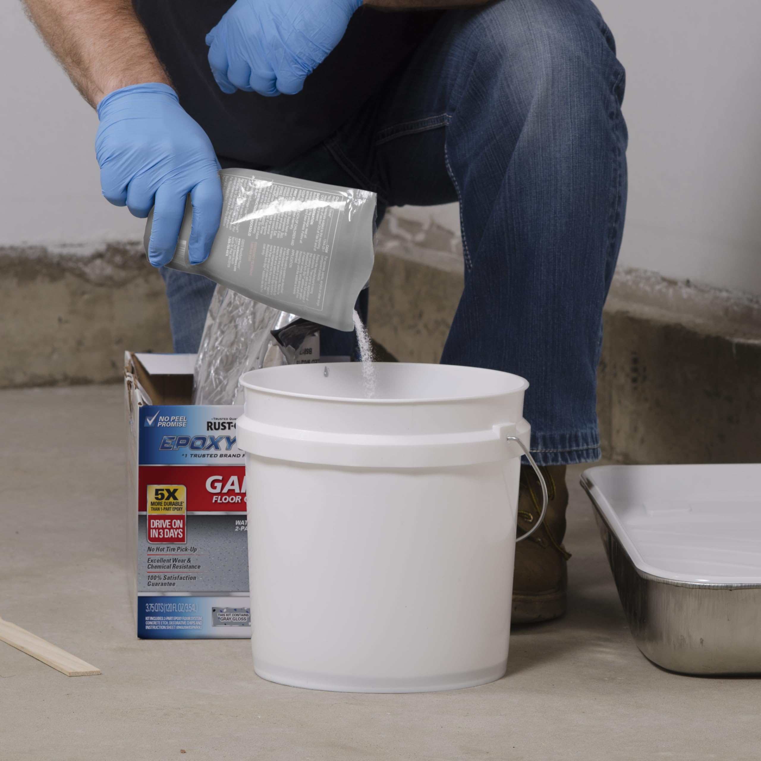 Rust-Oleum Anti-Skid Additive | Slip Resistant Finish Aluminum Oxide Formula Concrete Garage Floor And Coatings 3.4 Oz product thumbnail 3