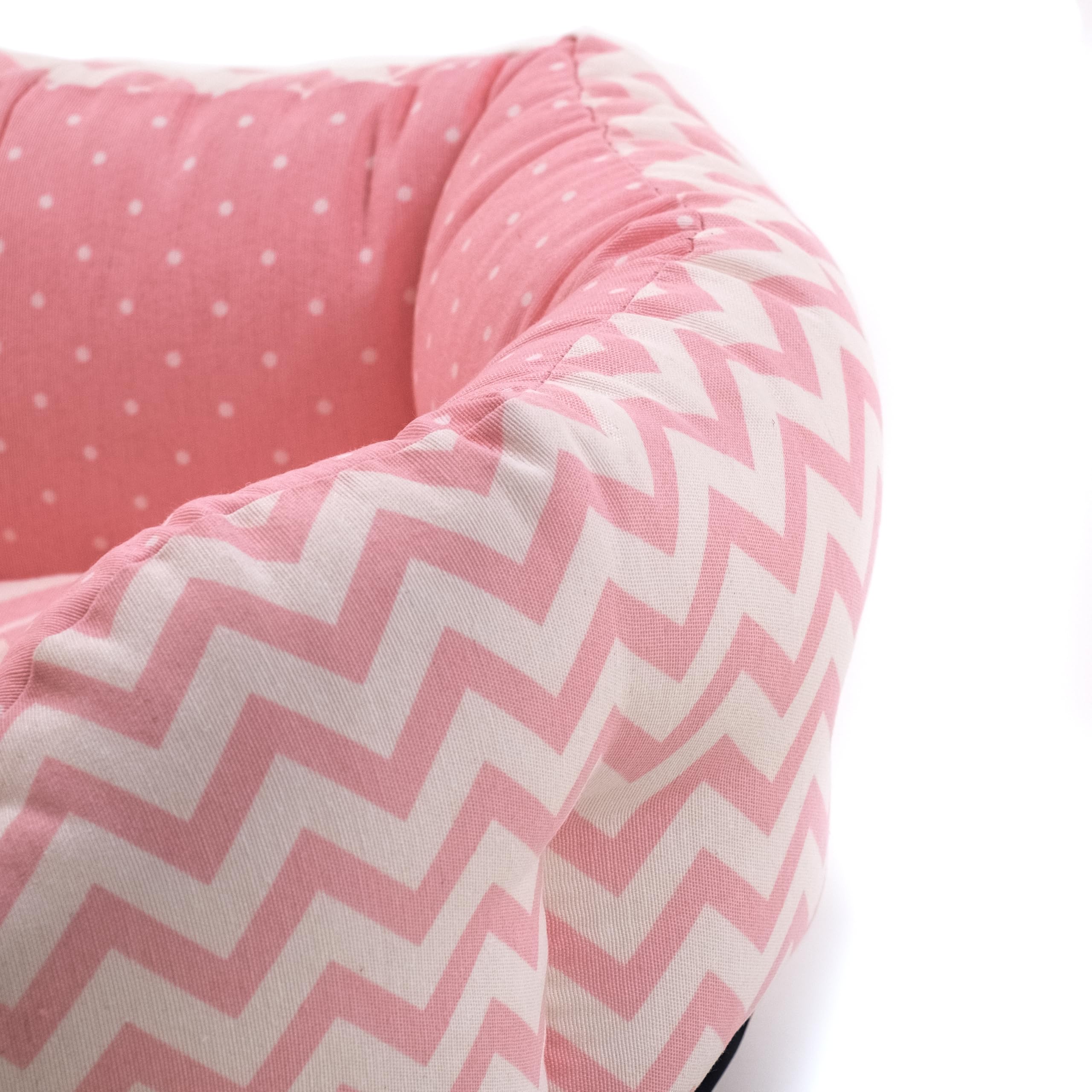 Record - Cuccia Prime Nanne per Cuccioli. Lettino imbottito per cani e gatti cuccioli morbido e accogliente. Cuscino per cani e gatti |S - 60 x 50 x 20 cm, Rosa