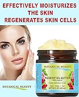 Vista 4 de Botanical Beauty Aceite de rosa manteca de rosa cadera 100% natural puro virgen sin refinar crudo prensado en frío para cara, piel, cuerpo, cabello