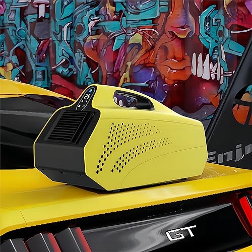 Miniatura 7 de DENBIG Aire acondicionado portátil, unidad de CA de enfriamiento rápido de 1,500 BTU con modos de ventilador para camión, camioneta, tienda de