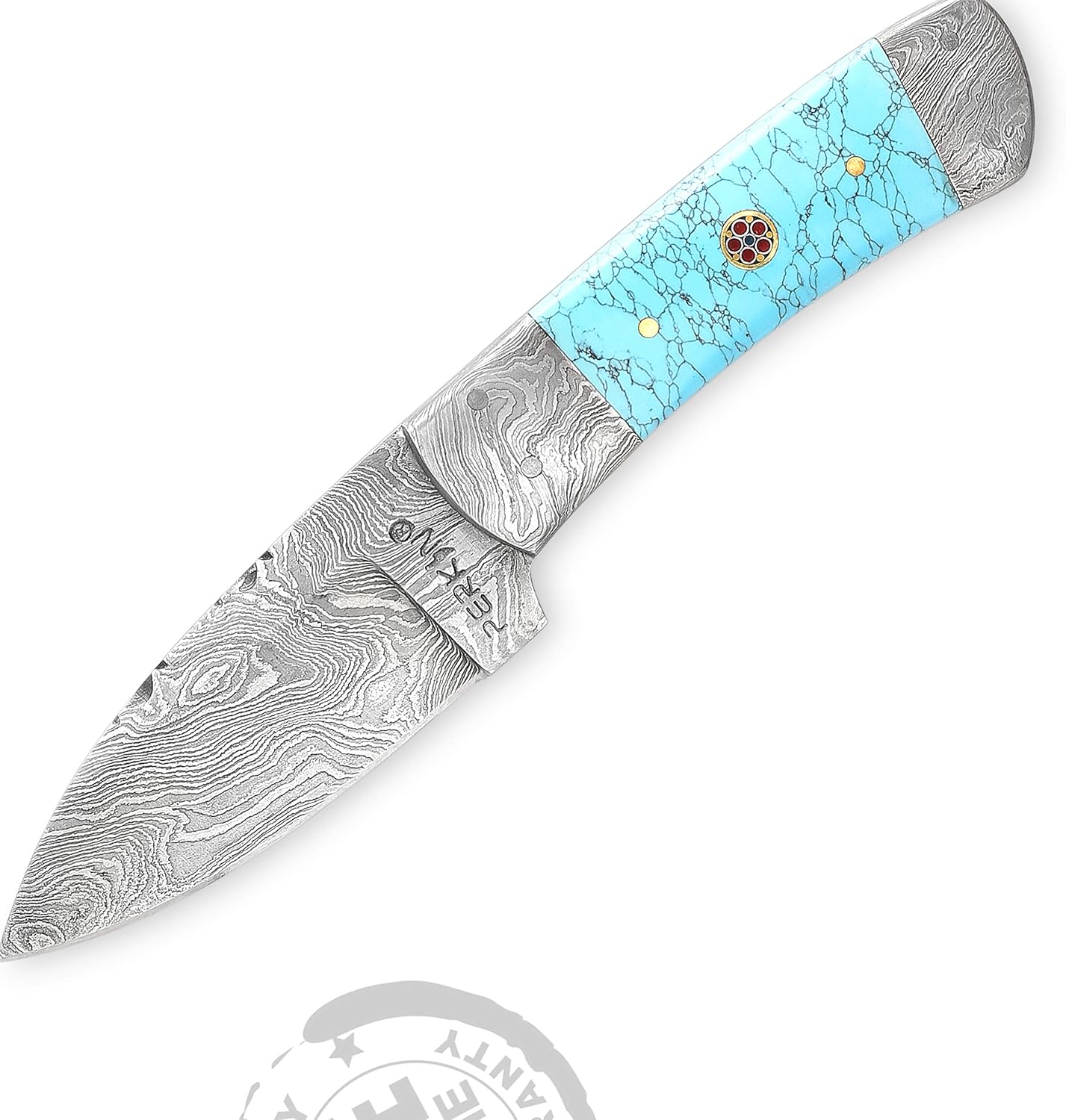 Perkin Handmade Damascus Steel Hunting Knife