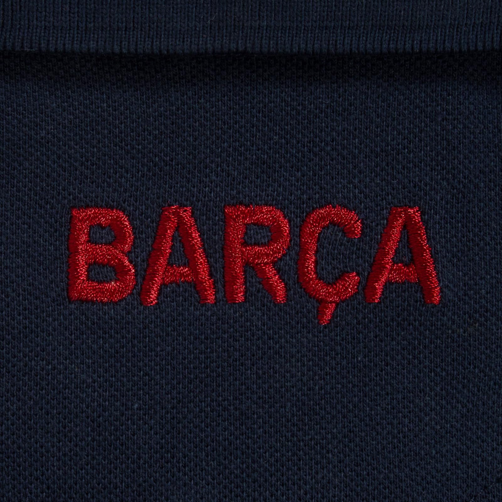 FC Barcelona - Polo Oficial para Hombre - con el Escudo del Club - Azul Marino