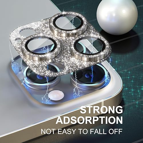 Miniatura 7 de Choiche Compatible con iPhone 15 ProiPhone 15 Pro Max, protector de lente de cámara brillante con lente de vidrio templado 9H, accesorios de