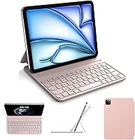 Vista 13 de HOU Funda con teclado para iPad de 10ª generación/iPad de 11ª generación de 11 pulgadas A16 2025 – Folio inteligente, ultra delgada, carga