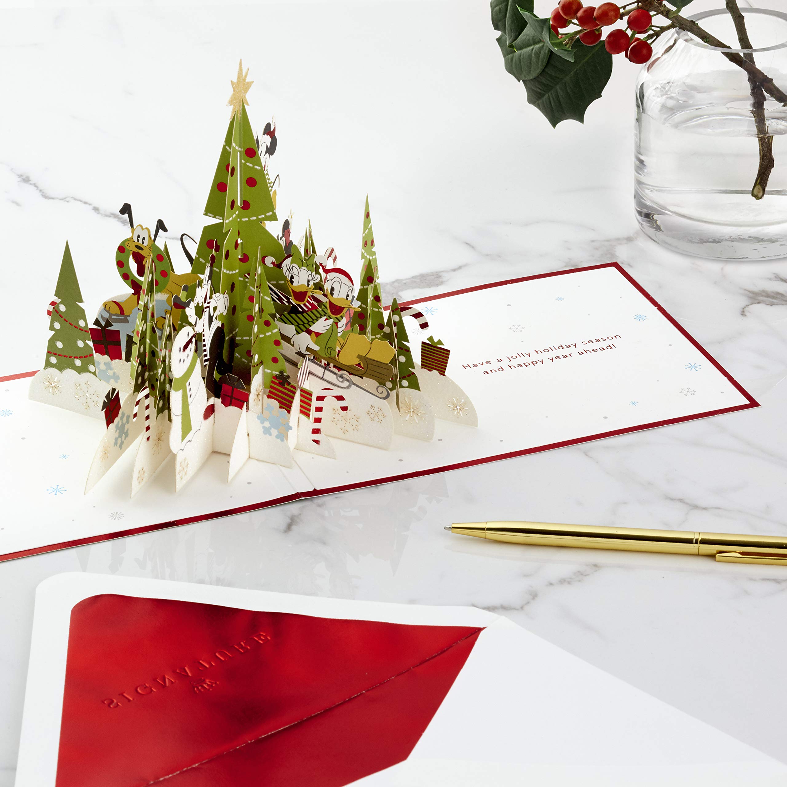 Hallmark Signature Paper Wonder Pop Up Weihnachtskarte (Mickey Maus und Freunde)