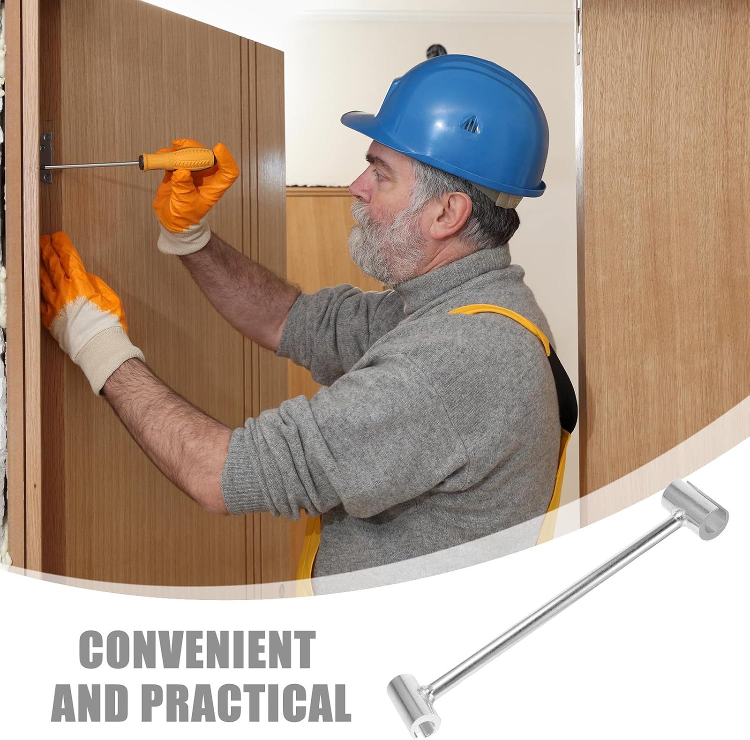 Heavy Duty Door Hinge Alignment Wrench for Precise Gap Adjustments