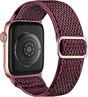 Vista 27 de Lerobo Correa de nailon elástica de bucle único para reloj, compatible con Apple Watch Series 11-1, SE/Ultra 3 2 1 38/40/41/42/44/45mm/46mm/49mm