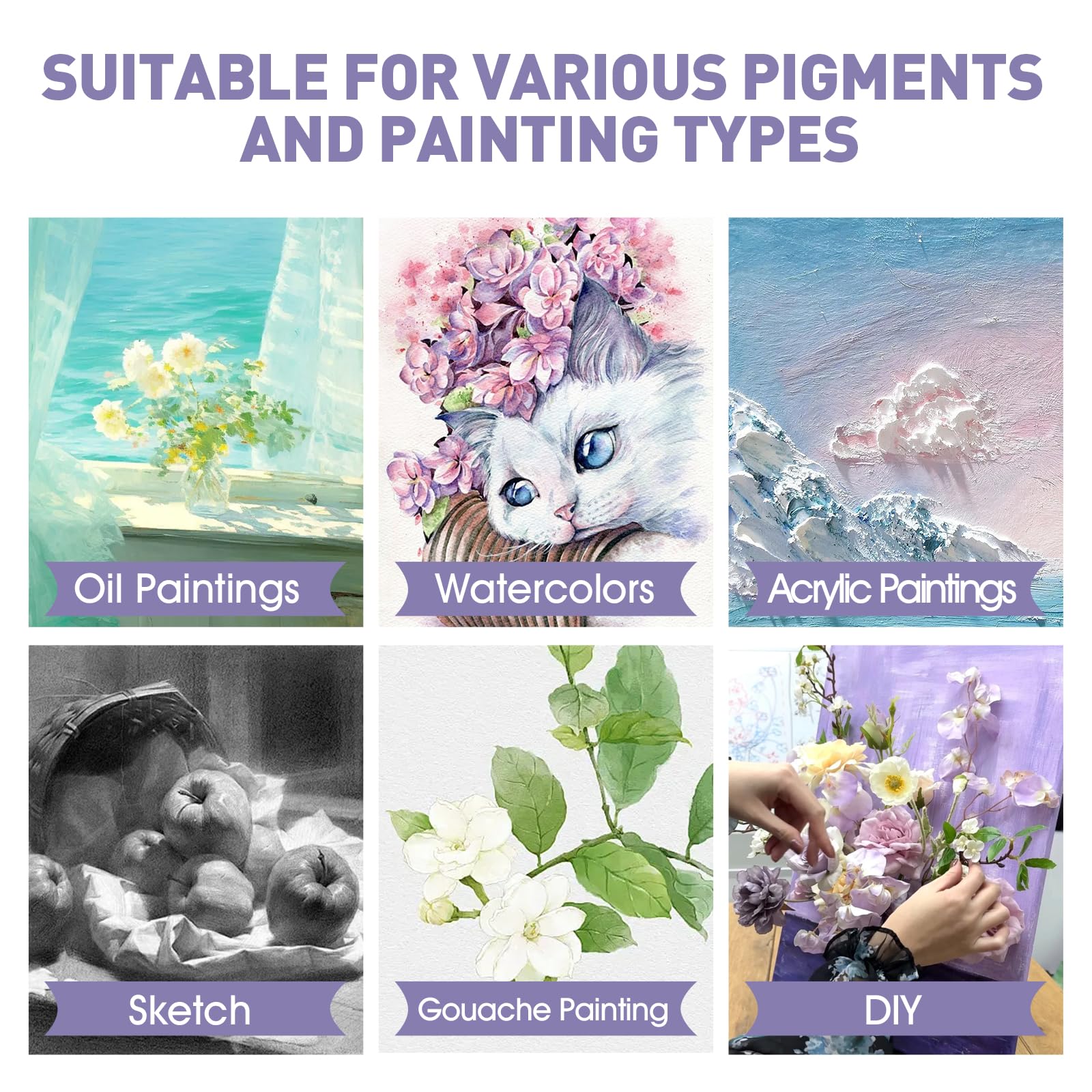 ESRICH Stretched Canvas for Painting 24x36 Inch, 2 Pack Large Canvas for Paintin — product photo