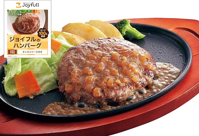 Amazon ジョイフル ハンバーグ 1ｇ オニオンソース 付き 16個入り 冷凍 Restaurant Joyfull 精肉 肉加工品 通販
