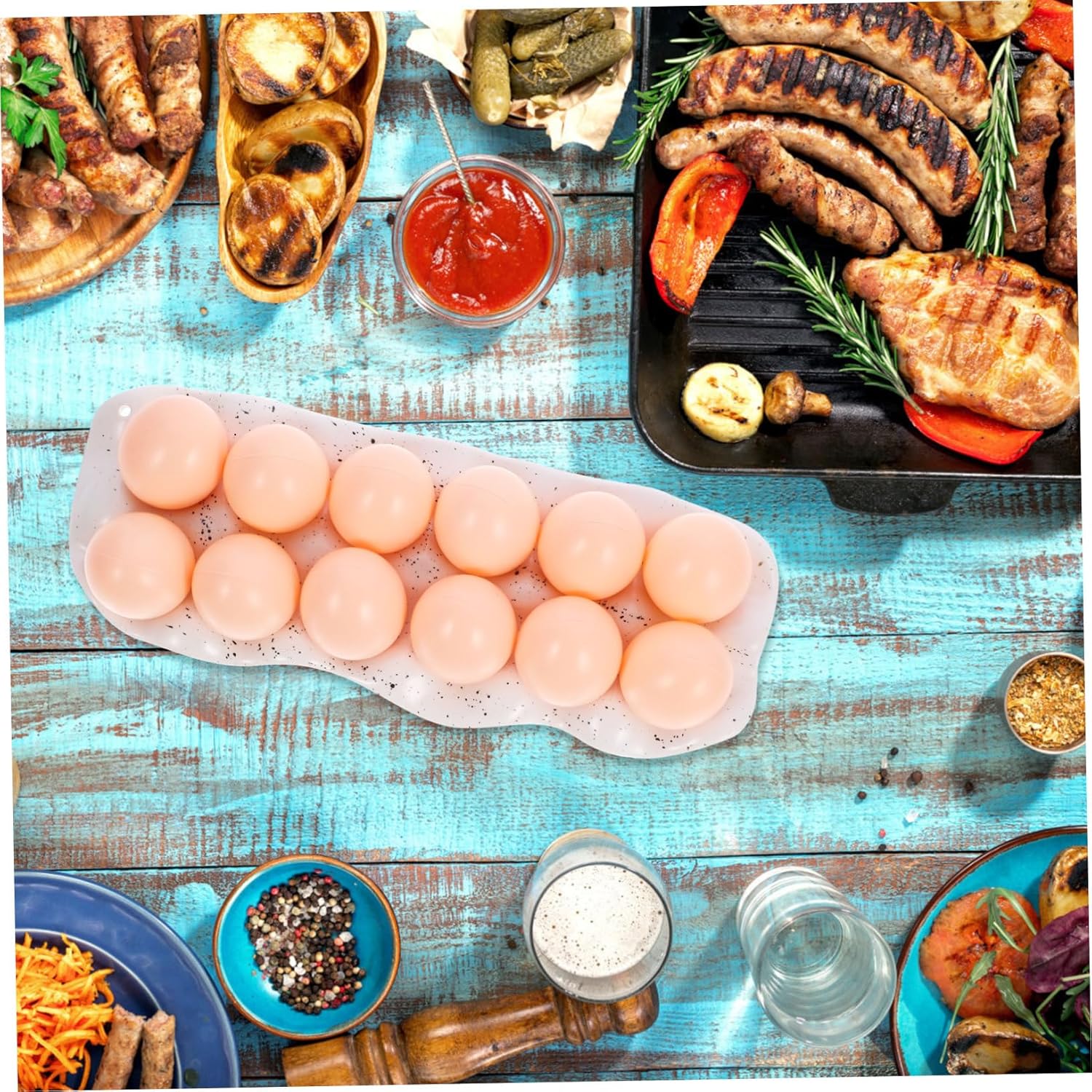 Ceramic Egg Tray Cup Porcelain Holder for Refrigerator Storage Stylish Kitchen Organizer for Eggs Effortless Access for Home Use Protective Egg Storage