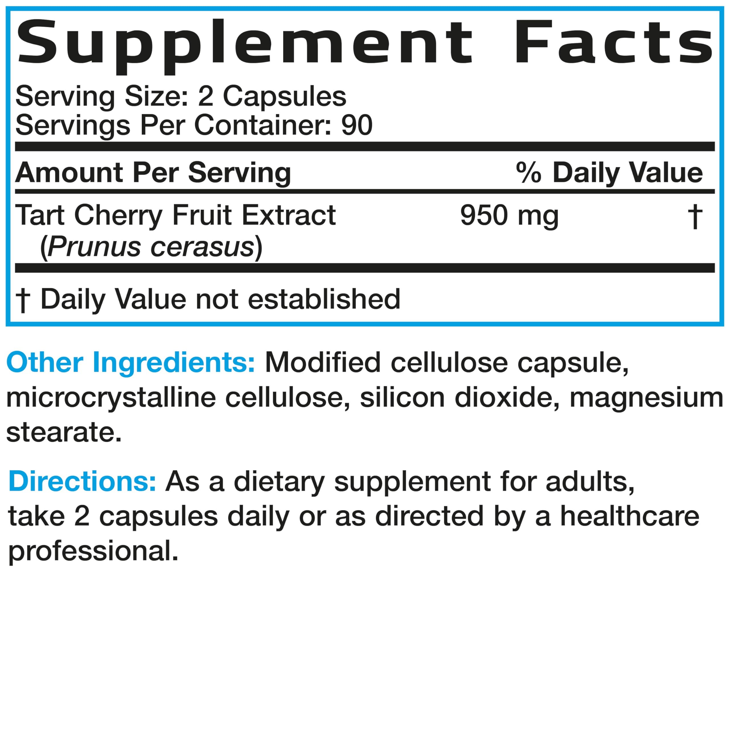 Bronson Tart Cherry Maximum Strength, 180 Vegetarian Capsules — Amazon image 6