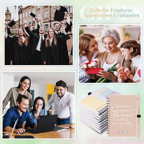 Vista 48 de Chuangdi 60 juegos de regalo de agradecimiento a los empleados, regalo de agradecimiento para graduados, regalo de fin de año, cuaderno inspirador