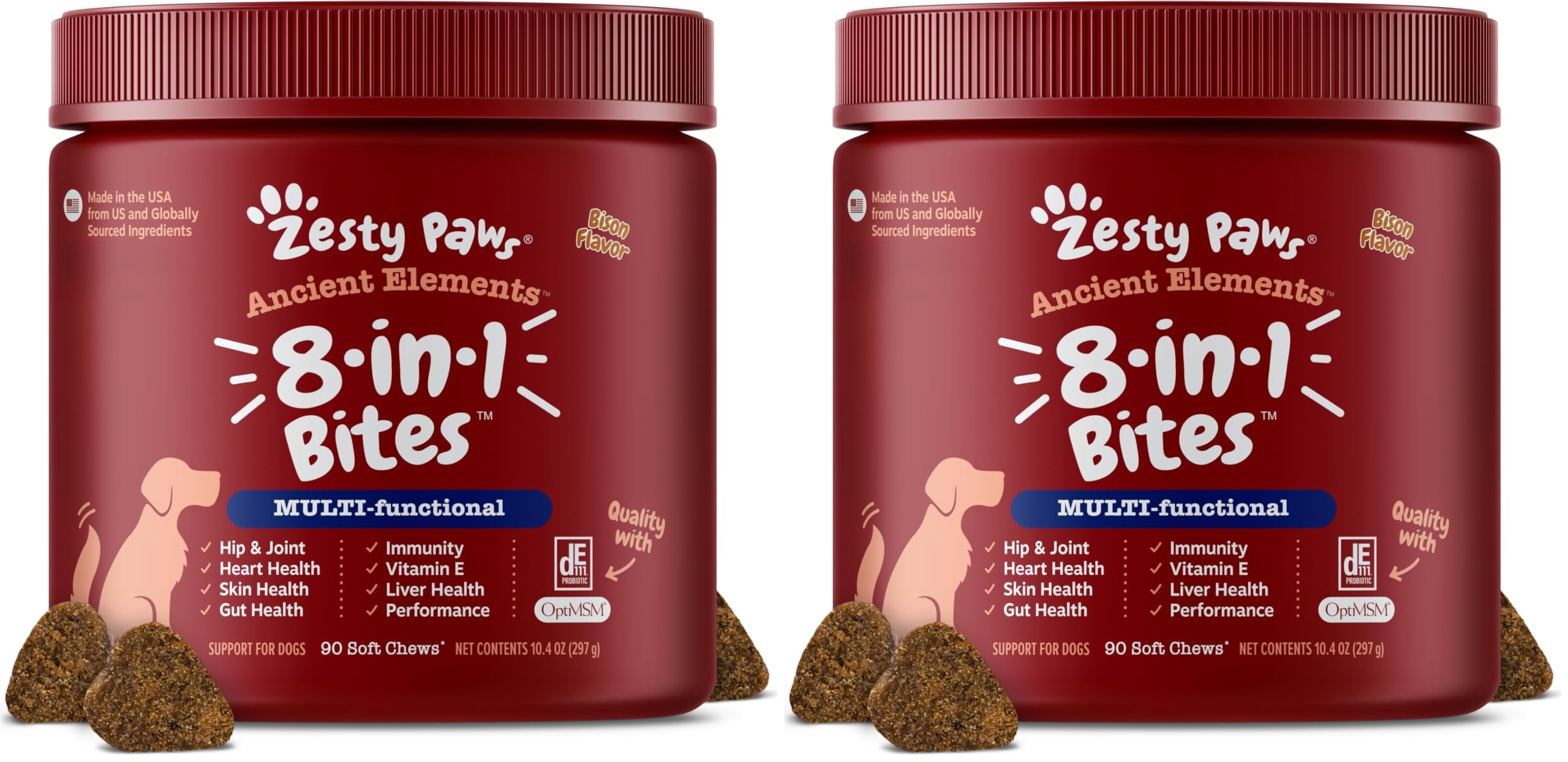 Zesty Paws Dog Vitamins - Dog Multivitamin Chews, Chicken, 250 Ct — Amazon image 11