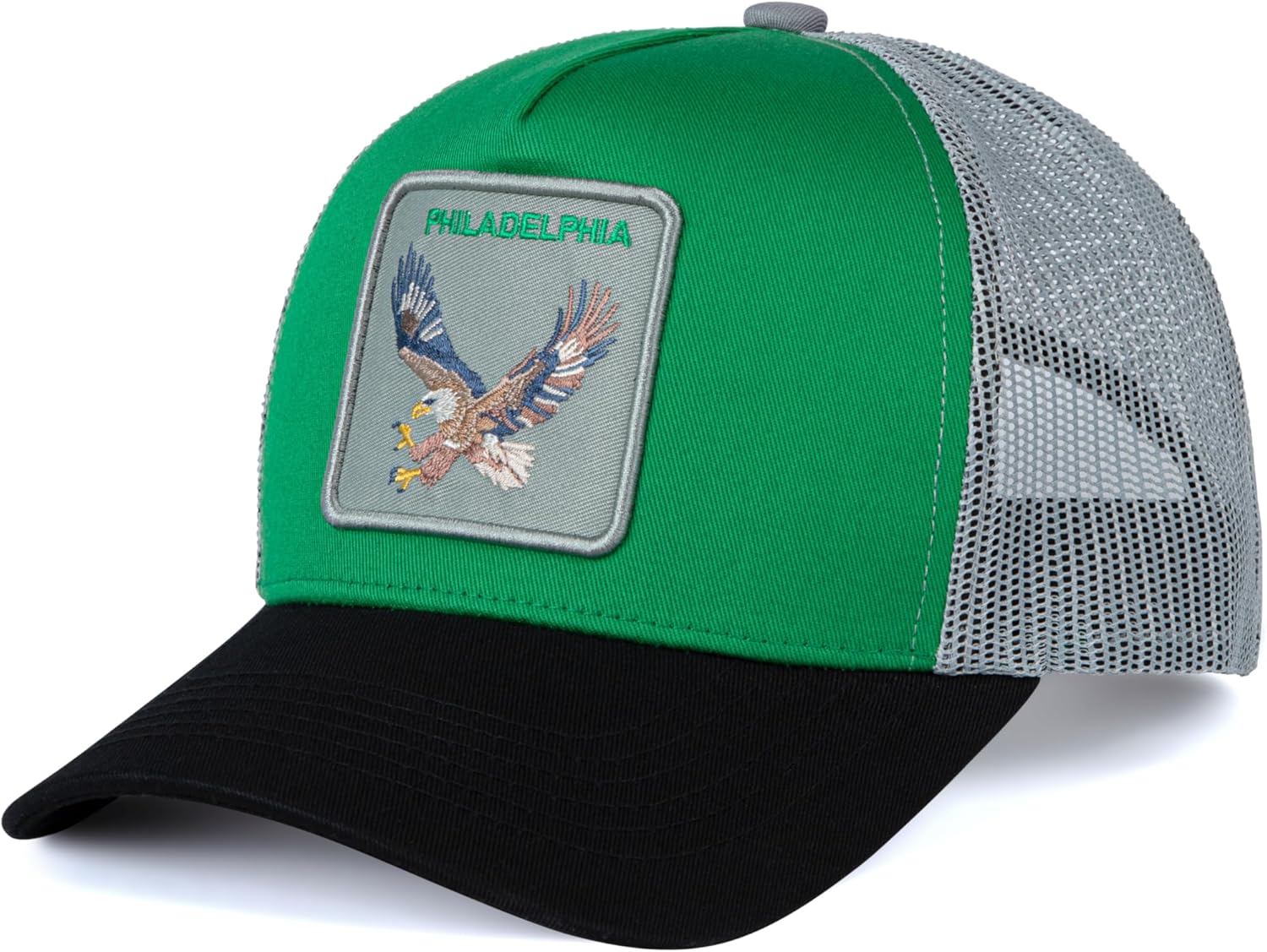 Football Fan Patch Trucker Hat - Netted Snapback Baseball Cap with Team Design for Men & Women