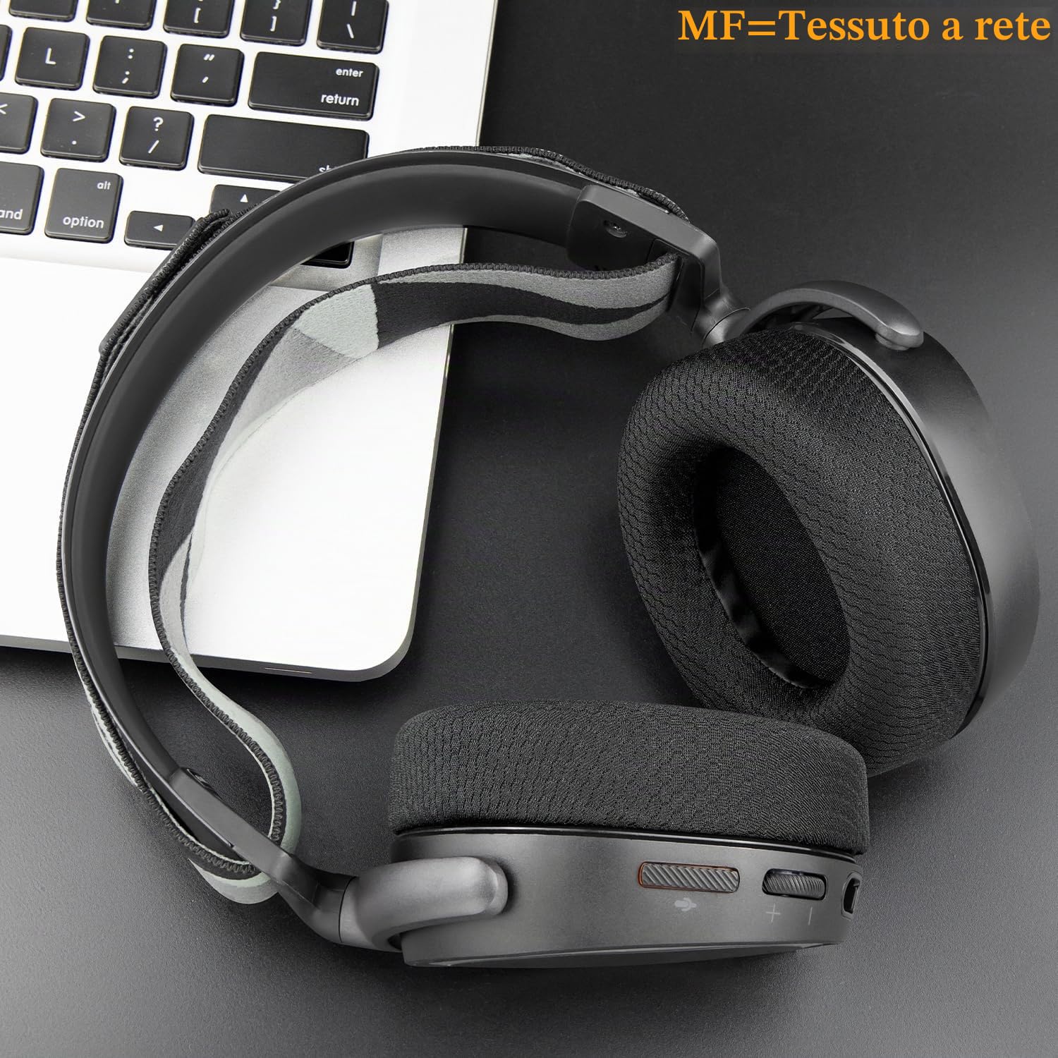 SOULWIT Cuscinetti Auricolari di Ricambio per SteelSeries Arctis 1/3/5/Arctis 7/7+/7P/7P+/7X/7X+/9/9X/Pro/Prime(Do Not Fit Any Arctis Nova) Cuffie, Cuscinetti con Schiuma per Isolamento del Rumore