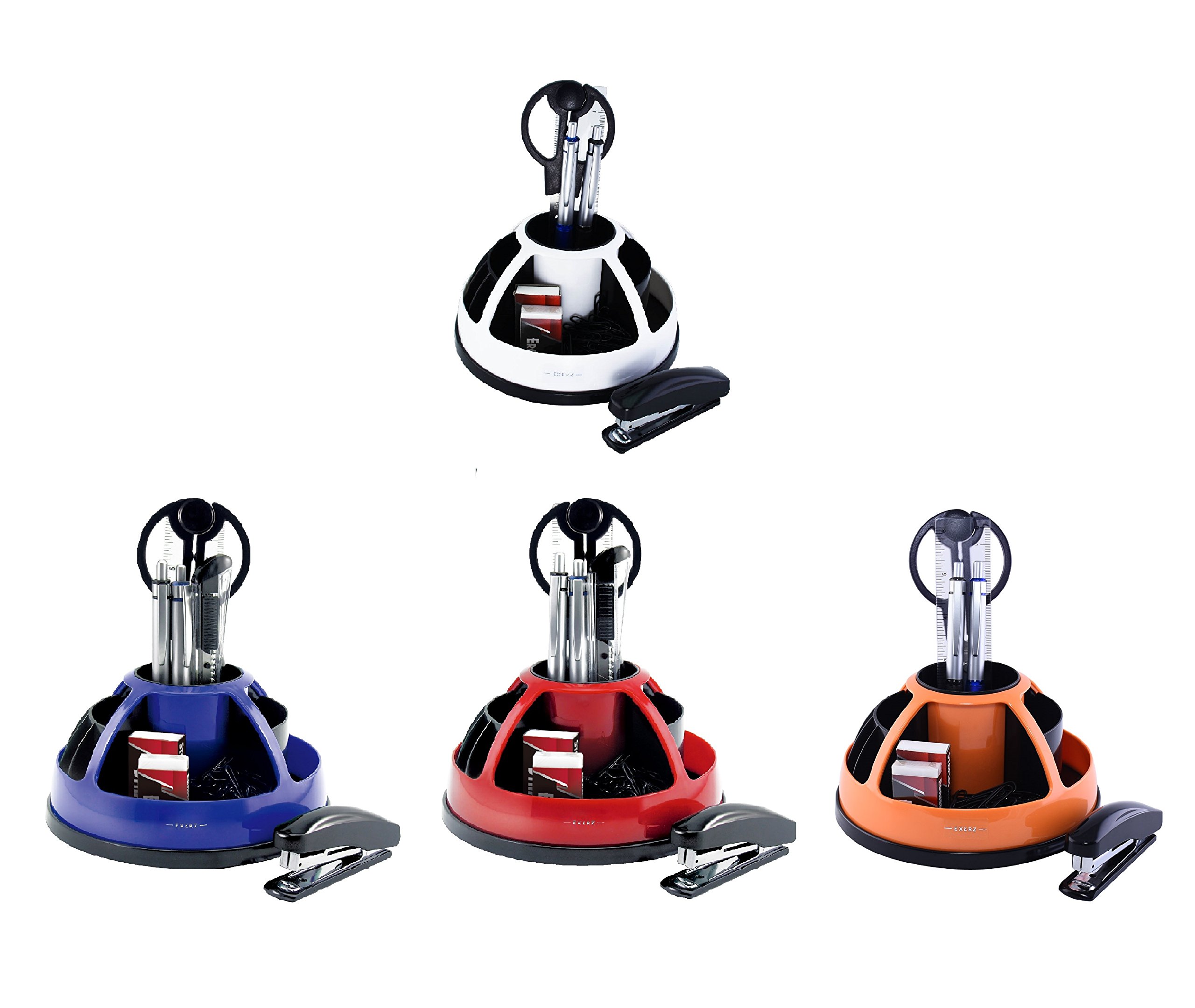 Exerz Desk Organiser/Pen Holder/Desk Tidy/Stationery Organizer Swivel
