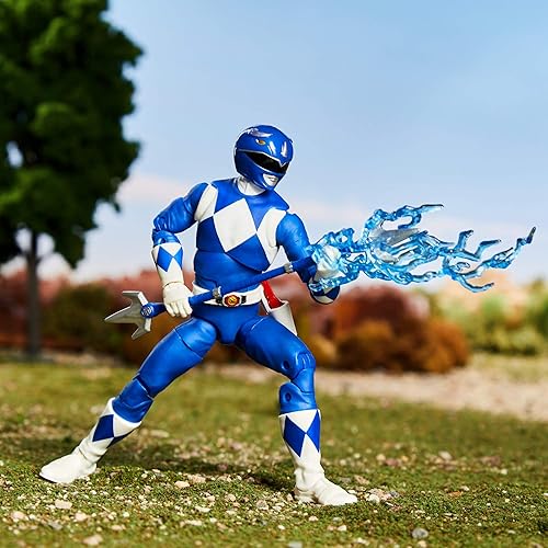 Miniatura 5 de Power Rangers Lightning Collection Mighty Morphin Blue Ranger - Figura de acción coleccionable de 6 pulgadas con accesorios