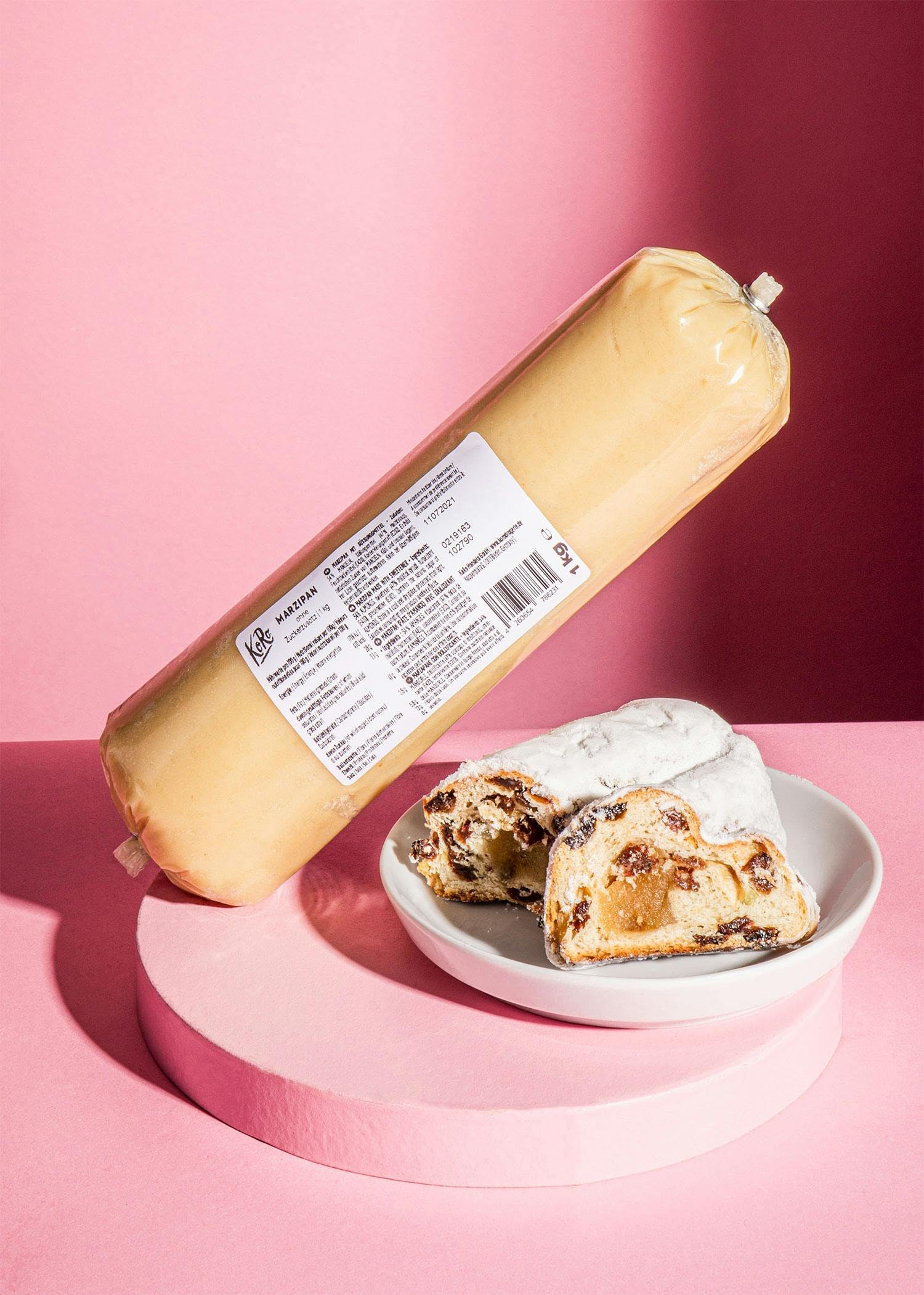 KoRo Marzipan ohne Zuckerzusatz 1 kg Vegan Glutenfrei Backen