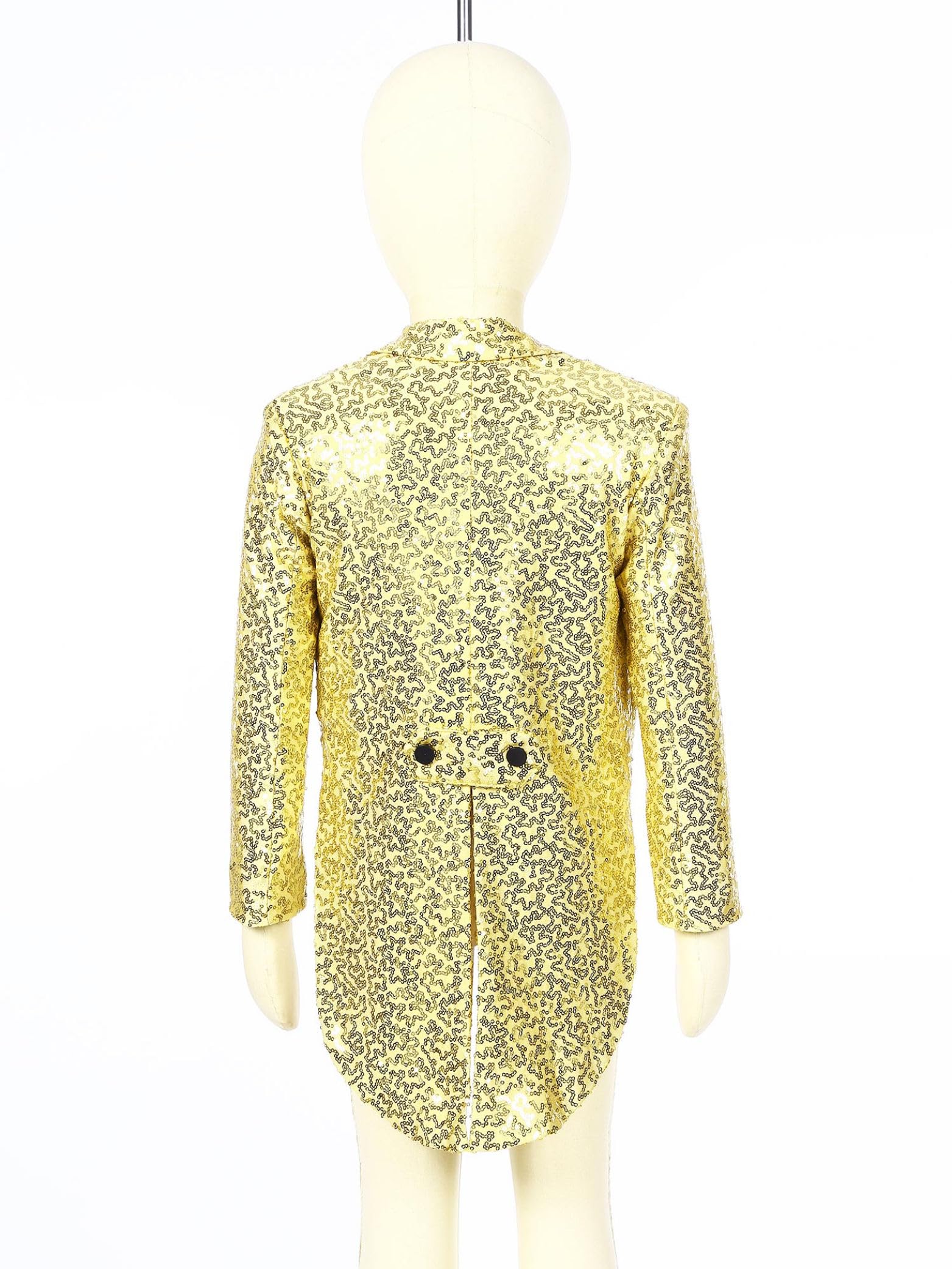 Veste de Costume Paillette Enfant Garçon Manteau Veste Smoking Mariage Soirée