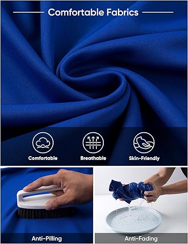 Miniatura 4 de JMIERR Conjunto deportivo de 2 piezas con cremallera completa para hombre, sudadera y pantalones deportivos