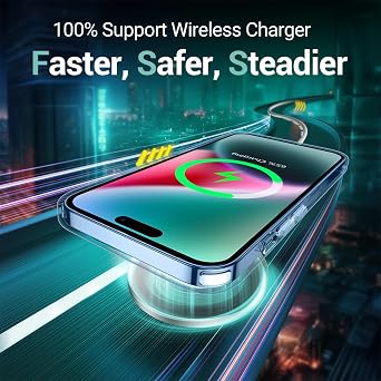 Temdan Compatible with iPhone 15 Plus Case 6.7inch Crystal Clear,[Non-Yellowing] [Ultra-Slim][Military Grade Drop Protection] Shockproof Bumper Cover ONLY Compatible with iPhone 15 Plus Case