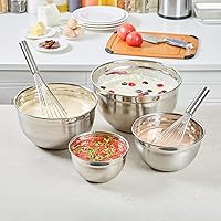 Vista 11 de Restaurantware Met Lux - Cuencos de metal de 6 cuartos de galón, 1 cuenco de harina alemán profunda, resistente a la corrosión, apto