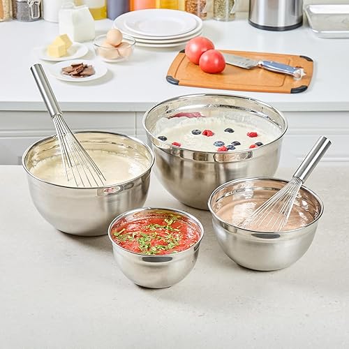 Miniatura 11 de Restaurantware Met Lux - Cuencos de metal de 6 cuartos de galón, 1 cuenco de harina alemán profunda, resistente a la corrosión, apto