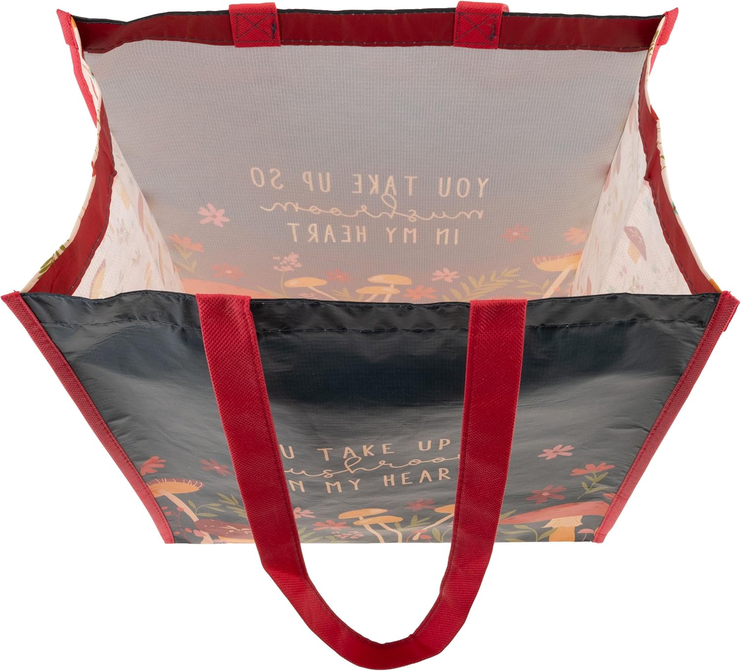 Karma Reusable Gift Bags - Tote Bag and Gift Bag with Handles - Perfect for Birthday Gifts and Party Bags RPET 1 Mushroom Large - Image 6