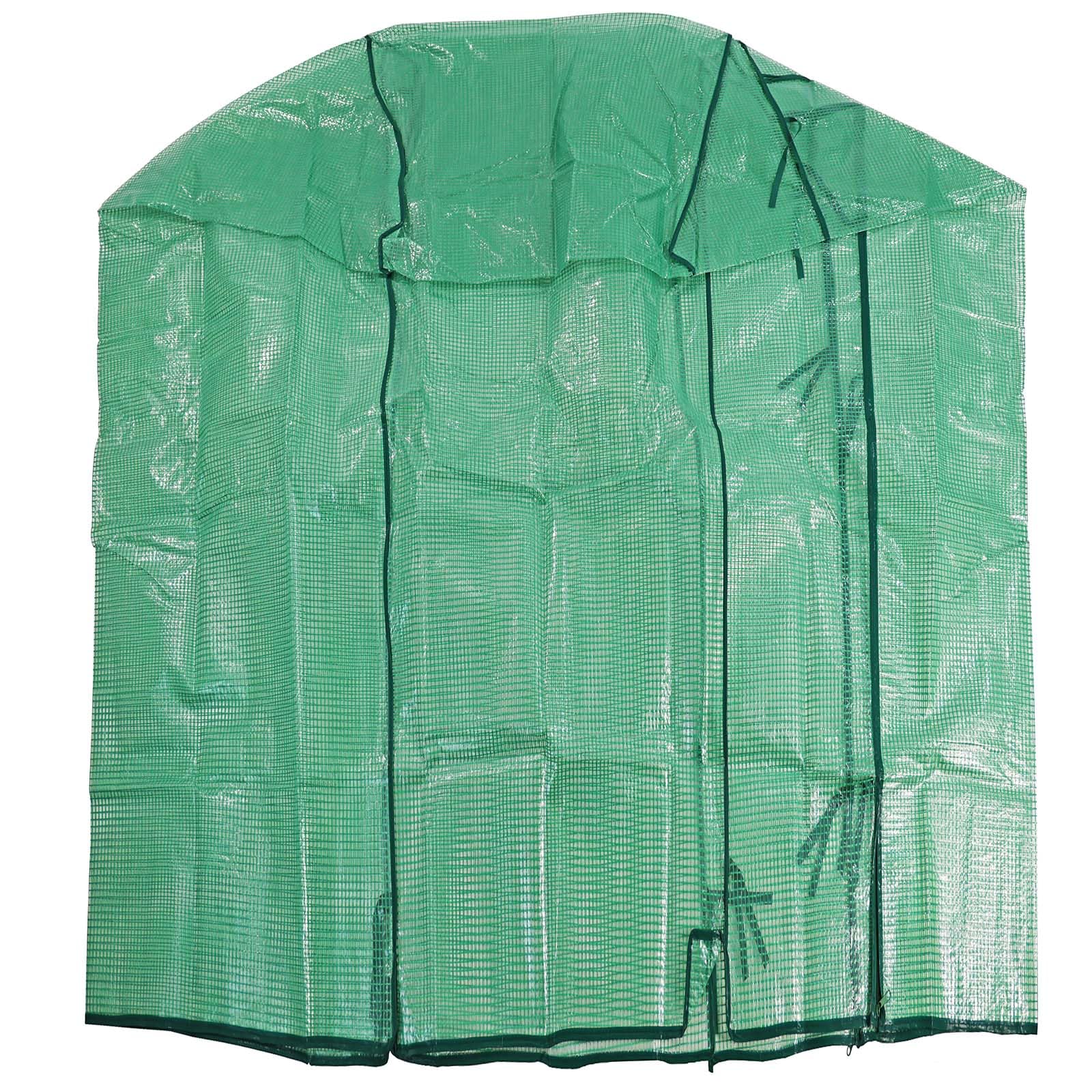 Actiasgear - 4-Shelf Walk-In Garden Greenhouse with PVC or PE Cover (4-Shelf Greenhouse PE Cover Only)