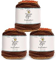 Vista 1 de Yarn Bee - Ovillo mediano para tejer y tejer, madeja de hilo suave, 355 yardas de hilo 100% acrílico para tejer mantas, sombreros y más – Accesorios