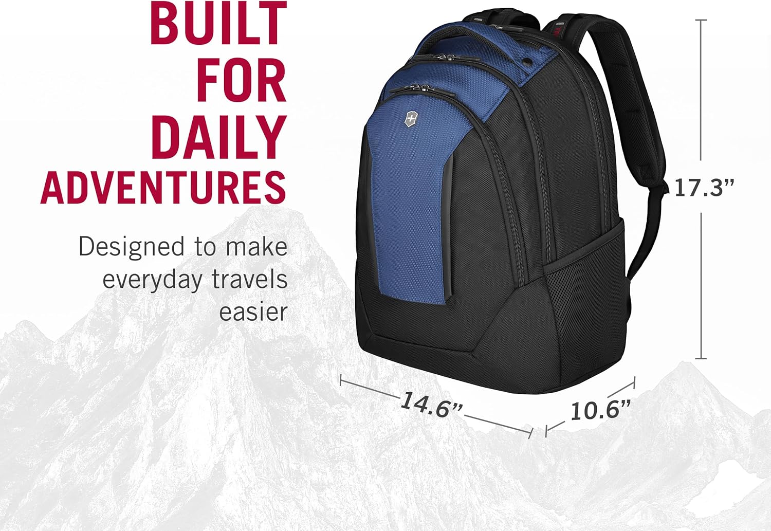 Victorinox Expedition 17" Laptop Backpack - Lightweight Backpack for Business & Travel - Laptop Compartment - Airflow Padding - Durable & Slim - Blue - Image 2