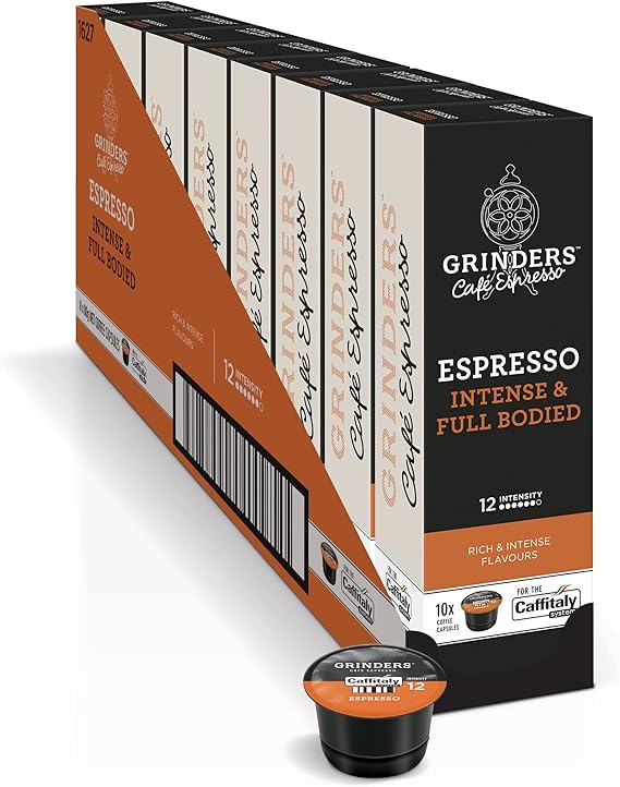Grinders Espresso Caffitaly Coffee Capsules, 80 Pack