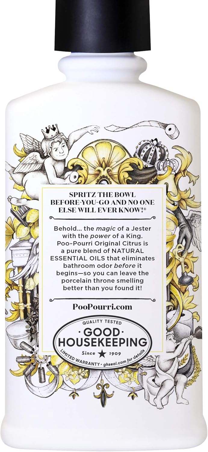 Poo-Pourri Before-You-go Toilet Spray (34 Fl Oz) (Pack of 5) & Before-You-go Toilet Spray, Original Citrus Scent, 8 Fl Oz : Home & Kitchen