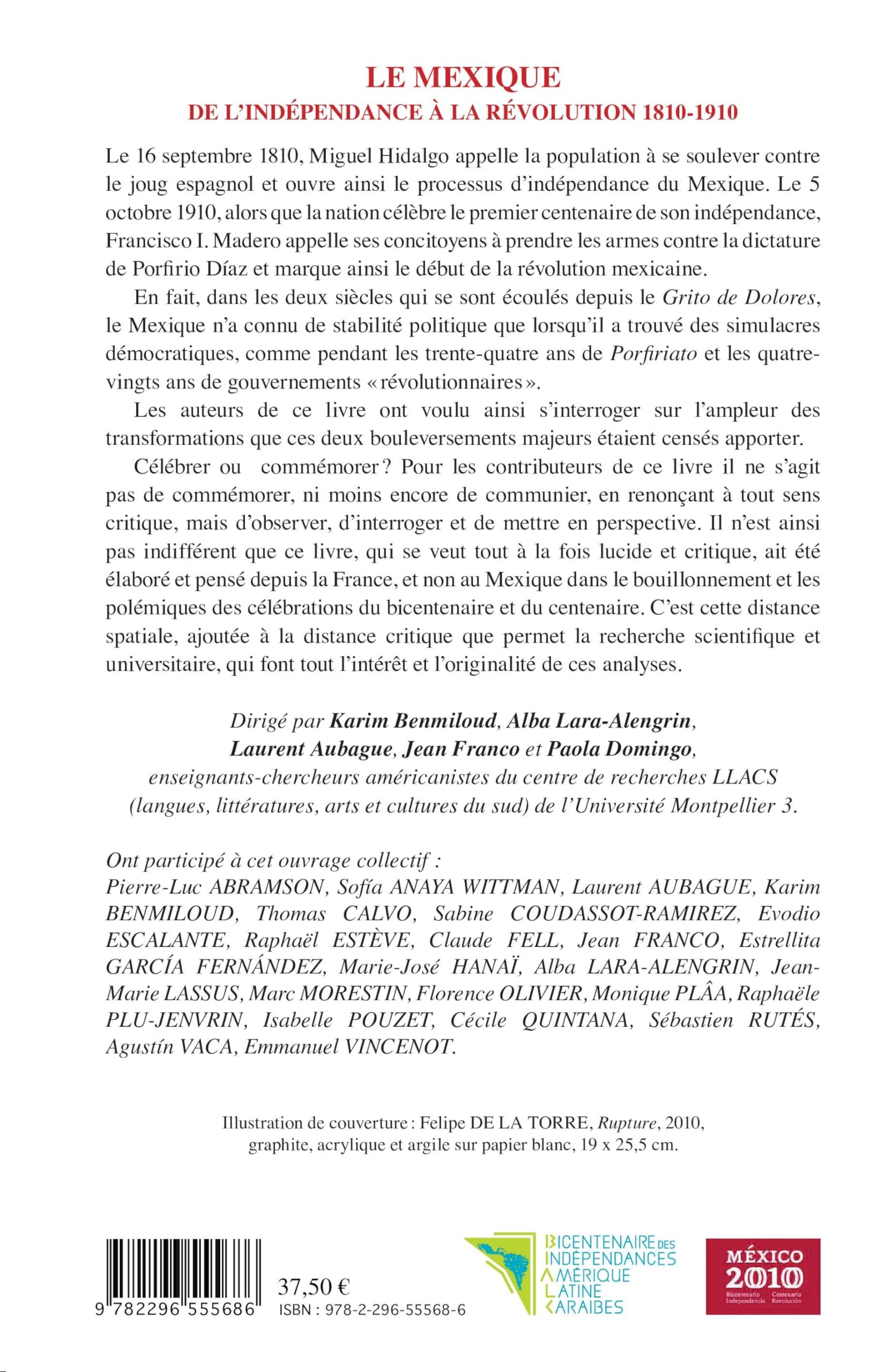 Le Mexique, de l'indépendance à la révolution 1810-1910