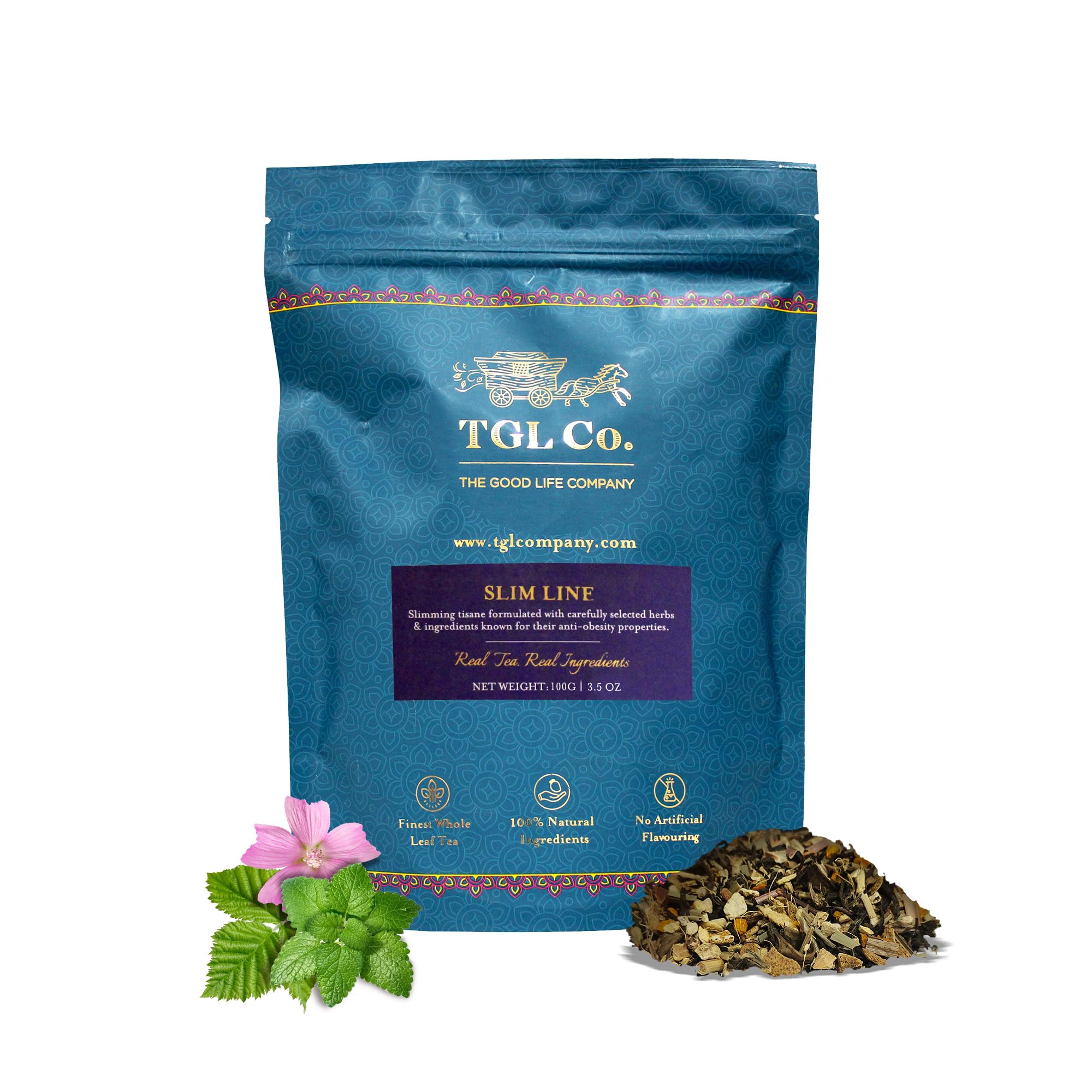 TGL Co. Slim Line Tea Loose Leaf 100 Gm | Body Detox Prosperities | Relives Constipation | Aids Metabolism | Healthy Digestion (B082YHJ9NB) Amazon Price History, Amazon Price Tracker
