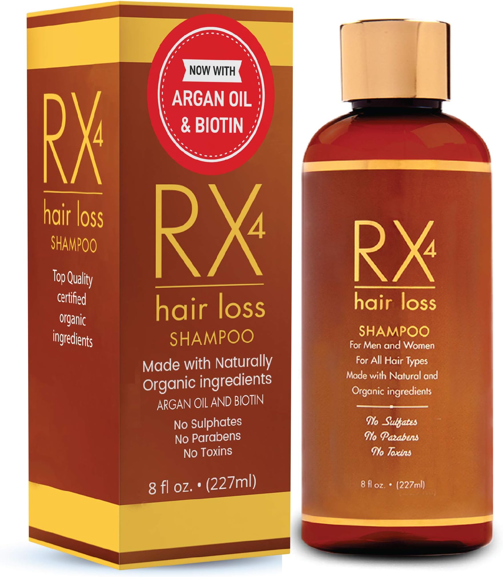 Shampoo for Thinning Hair, DHT Blocker, Naturally Organic with Biotin, Aids in Hair Regrowth, Doctor Recommended Growth Shampoo Treatment System Conditioner Sold Separate.